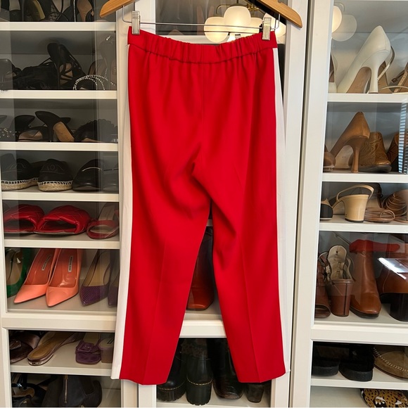 WORN ONCE✨ Aritzia Babaton Cohen Pants in Flame Scarlet with White Stripe - Picture 4 of 5